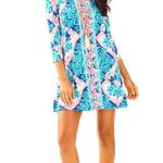 Lilly Pulitzer Ophelia Swing Dress in Coconut Cove Seaside Aqua Size XL Photo 2