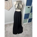 Prose & Poetry Black Gold Georgia Cutout Back Long Maxi Dress Formal Gown 4 NWT Photo 1
