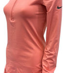 Nike Dri Fit Athletic Coral Half Zip Multi Textured Pull Over Jacket Womens S Photo 0