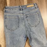 Cello Jeans Womens 3/26 Blue High Rise Straight Leg Ripped Distressed Stretch Photo 4