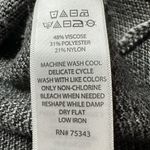 Tahari : Gray Black and White Patterned Mockneck Sweater Photo 3