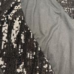 Xhilaration Black Tank Top Sequins Embellished Gathered Waist Women's Size L Photo 1