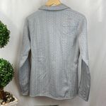 Patagonia  Gray Diamond Print Long Sleeve Quarter Zip Sweater L Photo 1