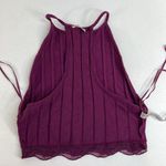 Free People Intimately  XS Wine All Your Love Crop Bralette Top Ribbed Lightweigh Photo 8