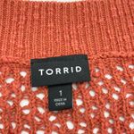 Torrid Women Sweater 1X Open Knit Fall Harvest Minimalist Relaxed Pumpkin Patch Photo 6