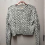 Jessica Simpson Gray Cable Knit Sweater Photo 0
