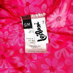 Vintage Leilani Y2K Bright Pink Floral Spaghetti Strap Sheer Mesh Coverup S/M Size undefined Photo 4