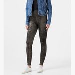 Spanx NWT Velvet Shine Black and Gold Leggings 1X Photo 8