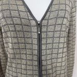 Carlisle Vintage Checkered Silk Sweater Photo 2
