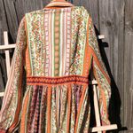 Mooerkerr Green/Orange Long Sleeve Maxi Dress Medium Green Photo 9