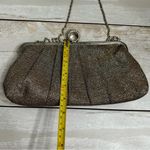 Lulu Townsend Silver Shimmer Evening Bag Jeweled Clasp Glamour Girly Christmas Photo 4