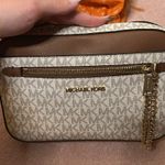 Michael Kors Jet Set Logo Crossbody Bag Vanilla NWOT Photo 4