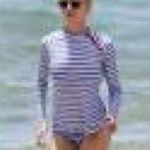 Cabana Life Navy Rashguard Top Sz L Size L Photo 3