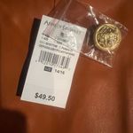 Ashley Stewart  Burnt Orange/Brown Faux Leather Overall Dress. Gold buttons.14/16 Photo 2