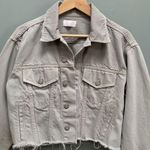 Boyish  Harvey cropped denim jean jacket light grey size Small Photo 2