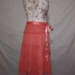 Candie's Candie Girl M Mesh Skirt in Orangie Pinkish Coral Photo 1