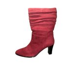 Worthington Women’s Cranberry Suede Leather Mid-Calf Boots – Size 8.5 Bohemian Photo 1