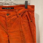 DKNY Y2K  Jeans pumpkin orange corduroy mid-rise flare East Village Jean sz 8 Photo 8