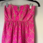 Alice & Trixie  Abstract Print Long Maxi Strap-less Silk Dress Size Small Photo 1