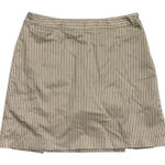 Adidas Women's Stretch Climacool Brown White Stripe Golf Tennis Skort Size 10 Photo 0