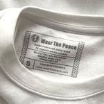 Wear The Peace Freedom Melon White Crewneck in Unisex Size S • Free Palestine Photo 3