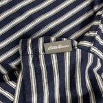Eddie Bauer NWT Gate Check Blue Stripe 3/4 Sleeve Tencel Wrap-Front Top Photo 11