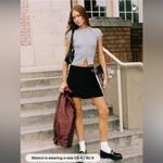 Princess Polly  Selby Black Mini Skirt SIZE 10 Large Photo 4