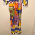 Vintage Terrycloth Colorful Geometric Patterned Dress Purple Size XL Photo 4
