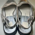 Dolce‎ Vita Hardi Slingback Penny Loafer Silver Crackled Women's Size 9 Party Photo 5