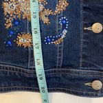 La Bellum Hillary Scott Women’s Jean Jacket Embellished Embroidered EUC Sz S Blue Photo 11