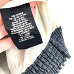 Alice + Olivia  Celia Off The Shoulder Stretchy Long Sleeve Denim Style Lace Top Photo 7