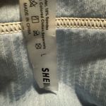 SheIn  Light Blue and White Bikini Set Photo 2