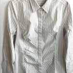 Ann Taylor  Long Sleeves Pin Stripes Button Down Blouse Size 12 Photo 0
