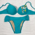 Brazilian Size Large Teal Bikini Set Teal. New With Tags Photo 0