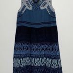 Free People  Boho Crochet Hippie Sleeveless Knit Beaded top or dress size large Photo 0