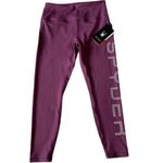 Spyder NWT  SPELL OUT HIGH WAISTED LEGGINGS PURPLE LARGE Photo 1