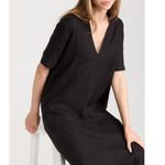 James Perse  Linen Open Henley Shirt Dress Photo 4