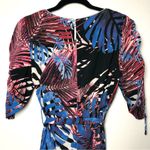 Airfield Tropical Palm Cold Shoulder Dress with Waist Tie Size 6 Photo 7