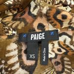 Paige Silk Marcela Blouse Cinnamon MultiButterfly Size XS $299 Academia Photo 8