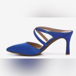 Kelly & Katie  Elyma blue satin Mule heel pump, size 6 Photo 2