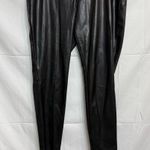 Inc International Concepts Black Faux Leather Leggings Sz 16 Photo 3