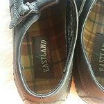 EastLand  Black Leather Loafer Sandals Photo 4