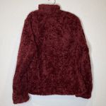 Pendleton  Burgundy Sherpa Fleece Zipper Jacket EUC Sz Lg Acrylic Wool Comfy Photo 3