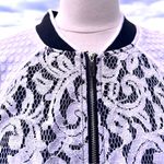 Kensie Kenzie White Lace Zippered Jacket Photo 7