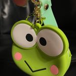 Very cute coin bag with keyring Green Photo 1