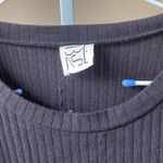 NWT Baserange made in Portugal Shaw ribbed black wrap kaftandress Size XS Photo 4