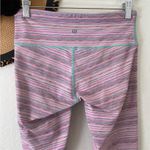 Lululemon RARE Cyber Stripe Wunder Under Luxtreme Crop Capri Leggings 10 Photo 8