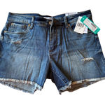 sts blue  Aubrey Denim Shorts Distressed Frayed Hem Mid Rise Blue Wash Size‎ 30 Photo 0