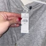 American Eagle NWT  Gray Short Sleeve Knit Jumpsuit Photo 2