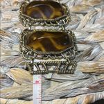 Vintage Style Faux Tortoise Shell Panel Bracelet Brown Photo 3